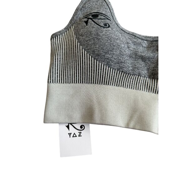 YAZ Gray Colorblock Horus Sports Bra Size Large NEW NWT - Picture 8 of 9